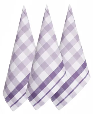 Produktbild von ARÔME Geschirrtuch Violettes Karo, klein, 100 % ägyptische Baumwolle