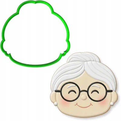 Produktbild von Cookie Master Plätzchen-Ausstecher Oma Babcia 10cm