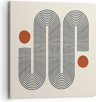 Produktbild von Bild auf Leinwand - Leinwandbild - Einteilig - Minimalistisch Modern Abstraktion - 70x70cm - Wand Bild - Wanddeko - Wandbilder - Leinwanddruck - Bilder - Wanddekoration - Leinwand bilder AC70x70-4901