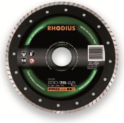 Produktbild von Rhodius Diamanttrennscheibe DG 35 115x7x2,2x22,23mm Stein Proline - 302236