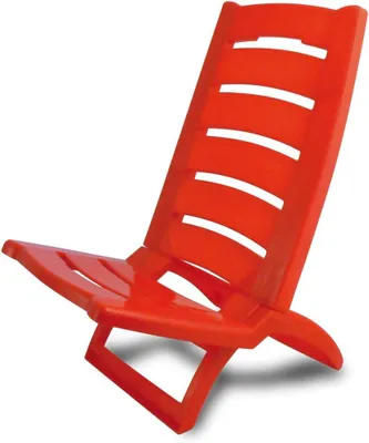 Produktbild von Strandstuhl, rot, klappbar, für Strand
