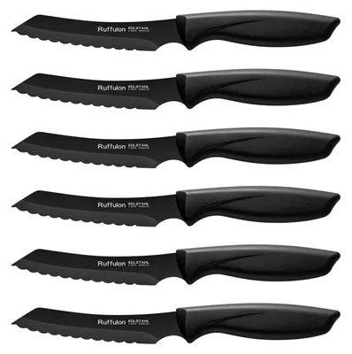 Produktbild von Steakmesser Set 6-teilig Edelstahl gezahnt spülmaschinenfest ergonomischer Griff