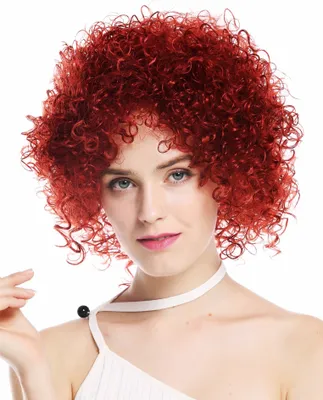 Produktbild von WIG ME UP Perücke kurz voluminös gelockt Rot VK-11-137