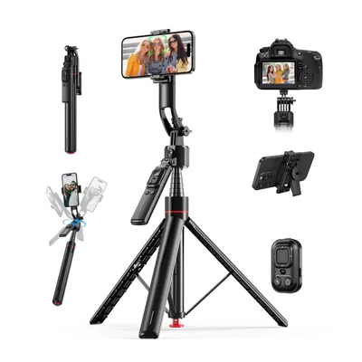 Produktbild von Auto Face Tracking Stativ – Selfie Stick mit 360° AI Gesichtsverfolgung