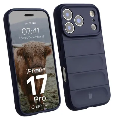 Produktbild von Robuste Handyhülle für iPhone 17 Pro, Bizon Case Tur, Dunkelblau