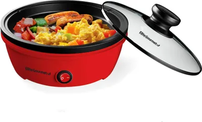 Obrázek produktu pro Pánev Elite Gourmet EGL-6101, elektrická, 650 W, červená