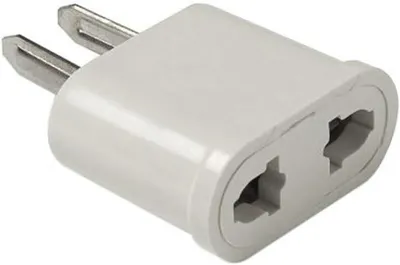 Produktbild von Europäischer Steckeradapter, EU-Stecker (Europa, Spanien) zu US-Stecker (USA, China, Japan, Kanada, Mexiko) – Schwarz