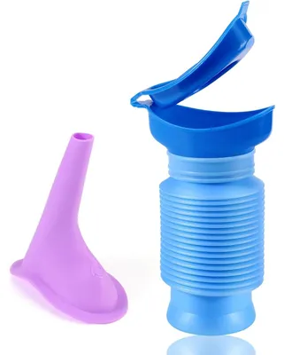 Faltbares Urinal 750 ml, tragbar, wiederverwendbar, für Reise, Camping, Auto