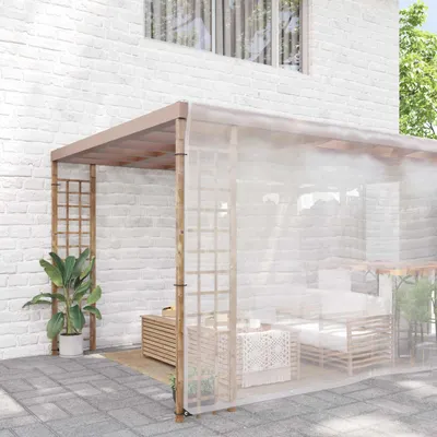 Produktbild von "Schlussverkauf" Plane mit Ösen - Transparent 10x12 m Polyethylen - Pflanzkübel C127