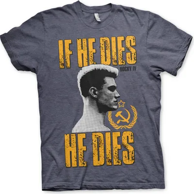 Produktbild von If He Dies, He Dies T-Shirt - XX-Large - Navy-Heather
