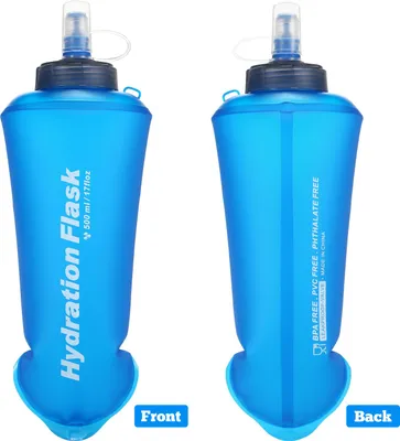 Produktbild von 500 ml weiche, faltbare TPU-Wasserflasche zum Laufen, Wandern, Radfahren, Klettern