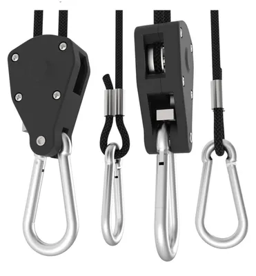 Produktbild von SANlight Light Hanger Set, Aufhängesystem für Leuchten, Metallkarabiner, 30 kg Tragkraft, 2 Stück