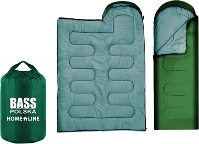 Produktbild von Kapuzenschlafsack, 2 in 1 Campingdecke, grün