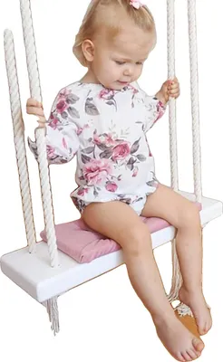 Obrázek produktu pro Dřevěná houpačka, nosnost 50 kg, délka 120 cm, montáž, vhodné od 3 let