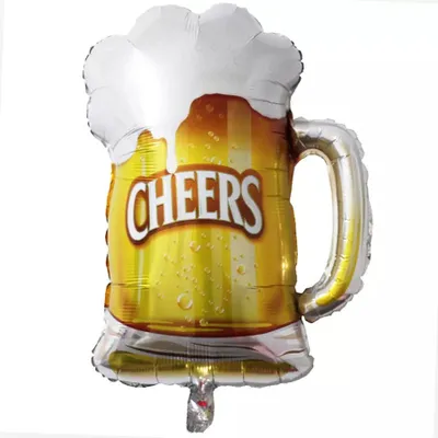 Produktbild von Folienballon Bier, Cheers Bierkrug, ca. 84 x 72,5 cm