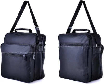 Produktbild von Herren Umhängetasche Vertikal Arbeitstasche A4 Cordura Schwarz 31x37x18cm