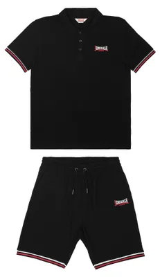 Produktbild von Lonsdale London Poloshirt Herren CHILLINGHAM schwarz Streetwear 100% Baumwolle 3XL