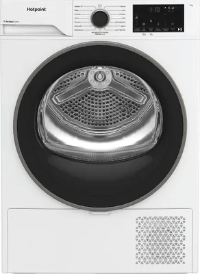 Obrázok produktu pre Hotpoint HPT 93D BS IT, Voľne stojaci, Predné plnenie, Tepelné čerpadlo, Biela, Otočné, Dotyk, Čierna