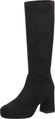 Produktbild von Caprice Damen Stiefel hoher Stretch-Schaft Karree-Form Trapezabsatz 9-25528-29, Größe:39 EU, Farbe:Schwarz