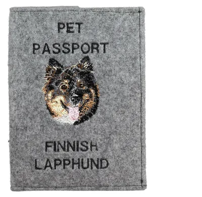 Obrázok produktu pre Art-Dog Obal na doklady – Fínsky laponský pes – s výšivkou