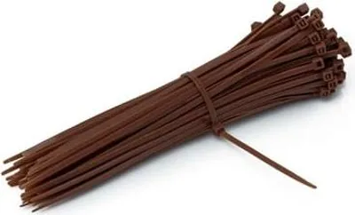 Zdjęcie produktu dla Opaski Zaciskowe 200/3,6mm Brązowe 100szt