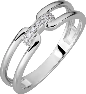 Produktbild von Orolino Ring 585/- Gold weiß 056 (17,8) Brillant weiß 067370116
