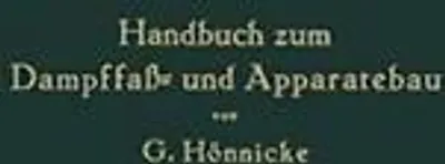 Obrázek produktu pro Handbuch zum Dampffaß- und Apparatebau