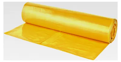 Produktbild von 6x LDPE Abfallsack 120 Liter - gelb | Müllbeutel, Abfallbeutel, Müllsäcke, Mülltüten | 6 Rollen mit je 25 Stück