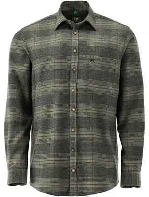 Produktbild von OS Trachten Stagma Slim Fit Jagdhemd Herren (Oliv) Größe 45/46