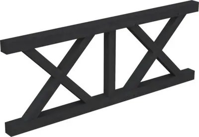 Produktbild von Brüstung Andreaskreuz SKAN HOLZ 220 x 84 cm anthrazit
