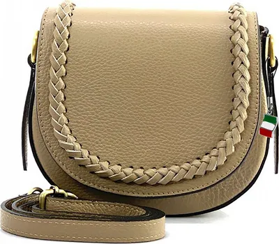 Immagine prodotto di Florence borsa a tracolla in pelle borsa a tracolla taupe beige OTF806C