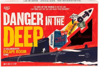 Immagine prodotto di Pericolo negli abissi Libro rompicapo del gioco Escape Room per bambini