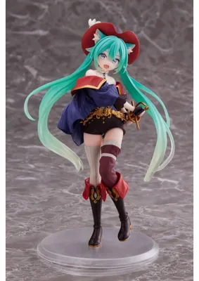 Image de Statue en PVC de Hatsune Miku : Hatsune Miku Wonderland - Le Chat botté, 18 cm