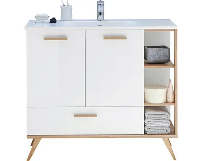Obrázek produktu pro Koupelnová skříňka pod umyvadlo Pelipal Quickset 923 bílá vysoce lesklá 100,5 x 87,5 x 46 cm 923.011019