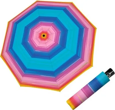 Zdjęcie produktu dla doppler parasol kieszonkowy Fiber Magic Happy różowy wielokolorowy