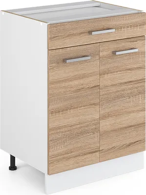 Produktbild von Küchenunterschrank Vicco R-Line Sonoma 60 cm mit Schublade, ohne Arbeitsplatte, Model 29714