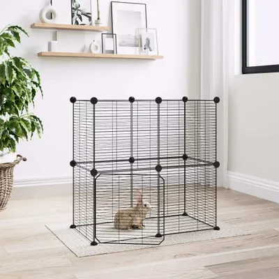 Image de Durable 12-pièces Cage pour animaux avec porte Noir 35x35 cm Acier - Besoins des animaux Octo9452078 1parcel