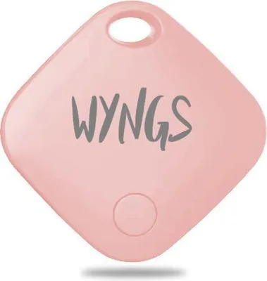 Produktbild von WYNGS Air Tag Schlüsselfinder – Bluetooth Tracker für iPhone, Schlüssel, Taschen & Haustiere – Kompatibel mit Apple 'Wo ist?' App & iOS – Smart GPS Ortung – Pink
