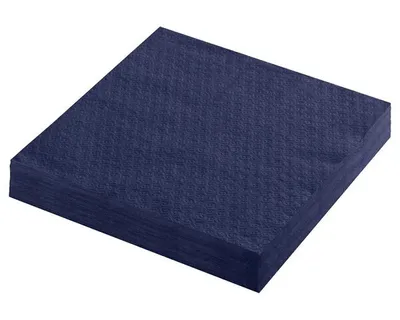 Produktbild von 1000x Servietten Prägeservietten 1-lagig 33 x 33 cm dunkelblau