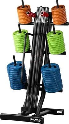 Produktbild von TRAININGSPUMPE SBP22 SET 10 x 20 KG (200 KG) + HMS STR40 RACK
