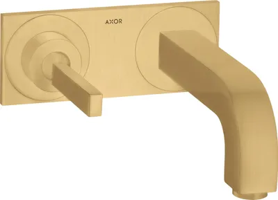Immagine prodotto di hansgrohe AXOR Citterio mitigeur monocommande de lavabo encastré, plaque pour montage mural, bec 165mm, 39112250, 39112250