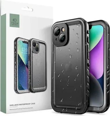 Obrázok produktu pre Vodotesné puzdro Tech-Protect ShellBox IP68 pre iPhone 14 Plus - čierne