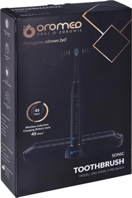 Zdjęcie produktu dla Soniczna Szczoteczka Do Zębów Oro-Sonic X Pro Black