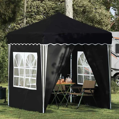 Imagen del producto de Maison Exclusive - Tienda pop-up, estructura para fiestas, 195 x 195 x 245 cm, color gris antracita, tela Oxford