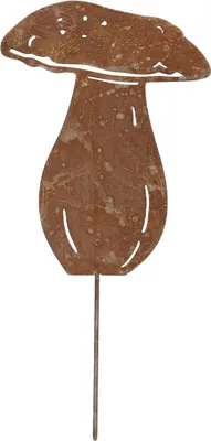 Produktbild von Esschert Design | Gartendeko Pilz - 27 cm - Rostoptik - Rustikale Gartenfigur - Metall Gartenstecker