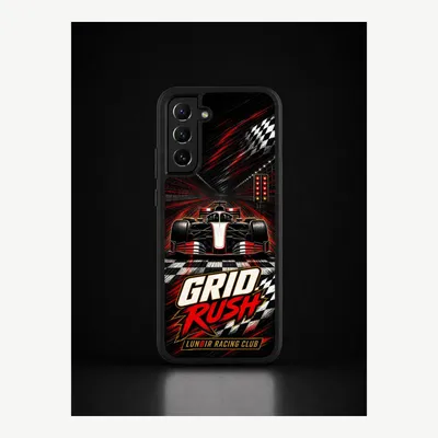 Productafbeelding van Samsung S22 hoesje, telefoonhoesje, beschermhoesje, case met racebaanmotief – LUNØIR ©