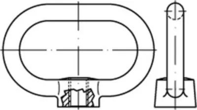 Produktbild von Reyher Bügelmuttern DIN 28129 C35E M 27 vz, ADW 7 281290140270000 (1 Stück)