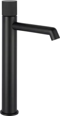 Produktbild von Ben Engraved Cross erhöhte Waschtischarmatur Matt Schwarz