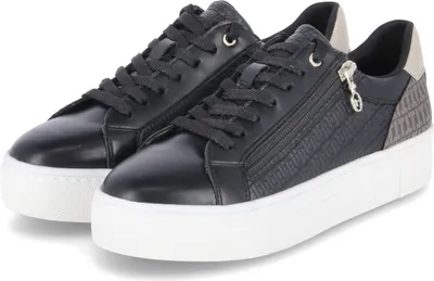 Produktbild von Tamaris Damen Low Sneaker Plateau-Sneaker Schwarz vegan  Größe: 37