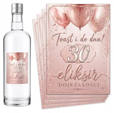 Obrázok produktu pre Narodeninové štítky na fľaše: 18, 20, 30, 40, 50, 60, 70 – 8 kusov